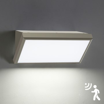 Brilagi - LED Applique da esterno con sensore TRIANGLE LED/20W/230V grigio IP65