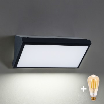 Brilagi - LED applique da esterno dimmerabile TRIANGLE 1xE27/6W/230V 2700-6500K IP65 nero