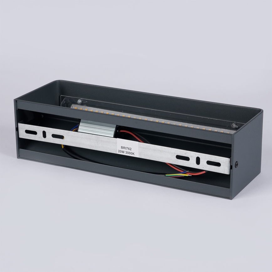 Brilagi - Applique da esterno LED DONNANI LED/12W/230V 30 cm antracite IP44