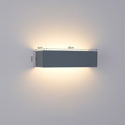 Brilagi - Applique da esterno LED DONNANI LED/12W/230V 30 cm antracite IP44