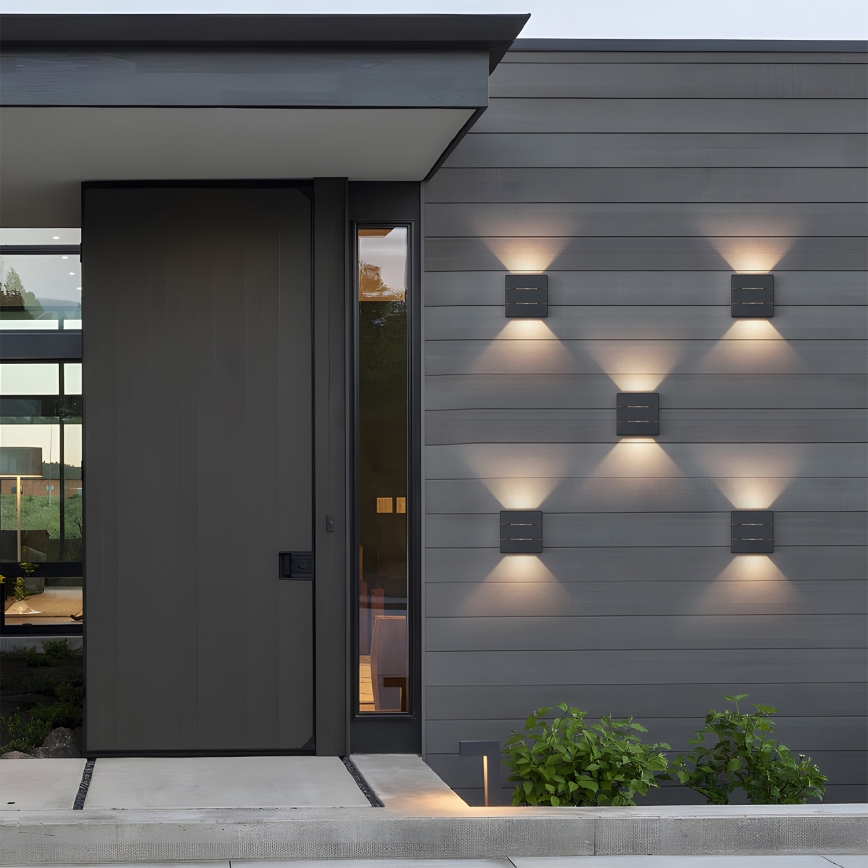 Brilagi -LED Applique da esterno DOUBLERAY LINE LED/6W/230V antracite IP54