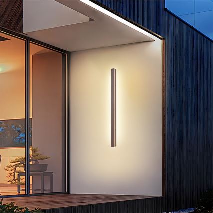 Brilagi - Applique da esterno LINEAR LED/22W/230V 3000K IP65 100 cm marrone CRI 90