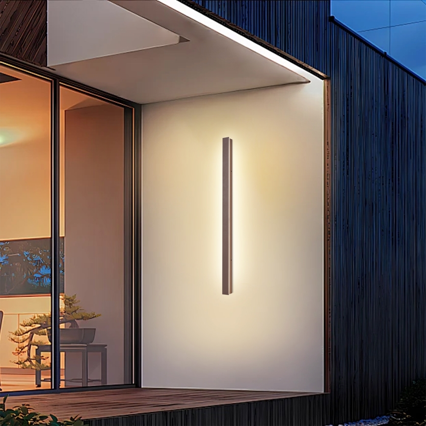 Brilagi - Applique da esterno LINEAR LED/22W/230V 3000K IP65 100 cm marrone CRI 90