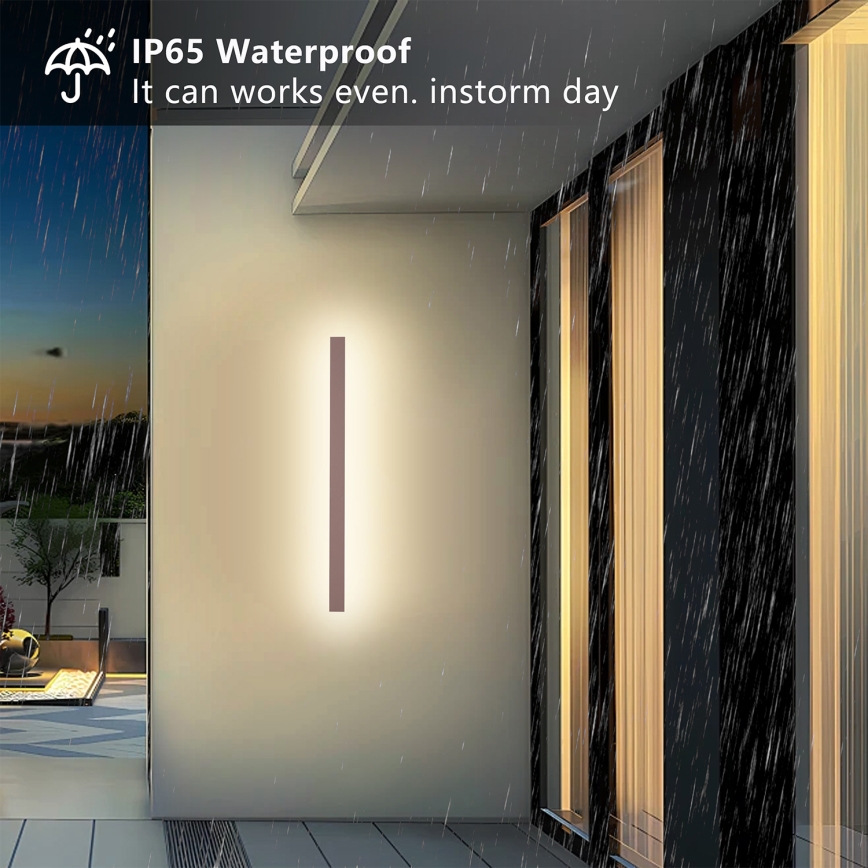 Brilagi - Applique da esterno LINEAR LED/22W/230V 3000K IP65 100 cm marrone CRI 90