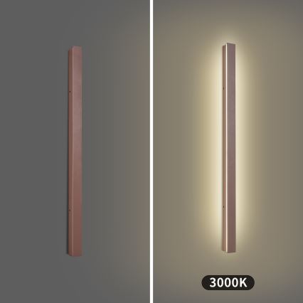 Brilagi - Applique da esterno LINEAR LED/22W/230V 3000K IP65 100 cm marrone CRI 90