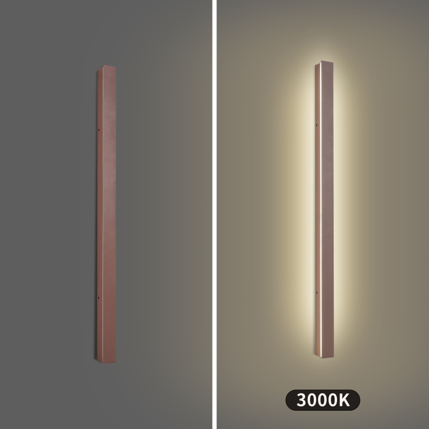 Brilagi - Applique da esterno LINEAR LED/22W/230V 3000K IP65 100 cm marrone CRI 90