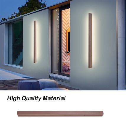 Brilagi - Applique da esterno LINEAR LED/22W/230V 3000K IP65 100 cm marrone CRI 90