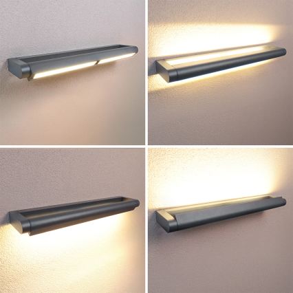 Brilagi - Lampada da parete LED per esterni SALERNO LED/24W/230V, 66 cm, antracite, IP65