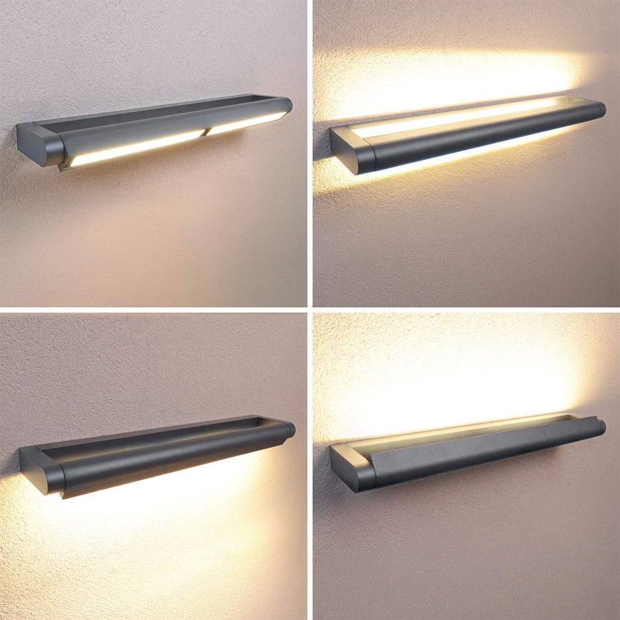 Brilagi - Lampada da parete LED per esterni SALERNO LED/24W/230V, 66 cm, antracite, IP65