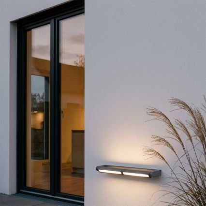 Brilagi - Lampada da parete LED per esterni SALERNO LED/24W/230V, 66 cm, antracite, IP65