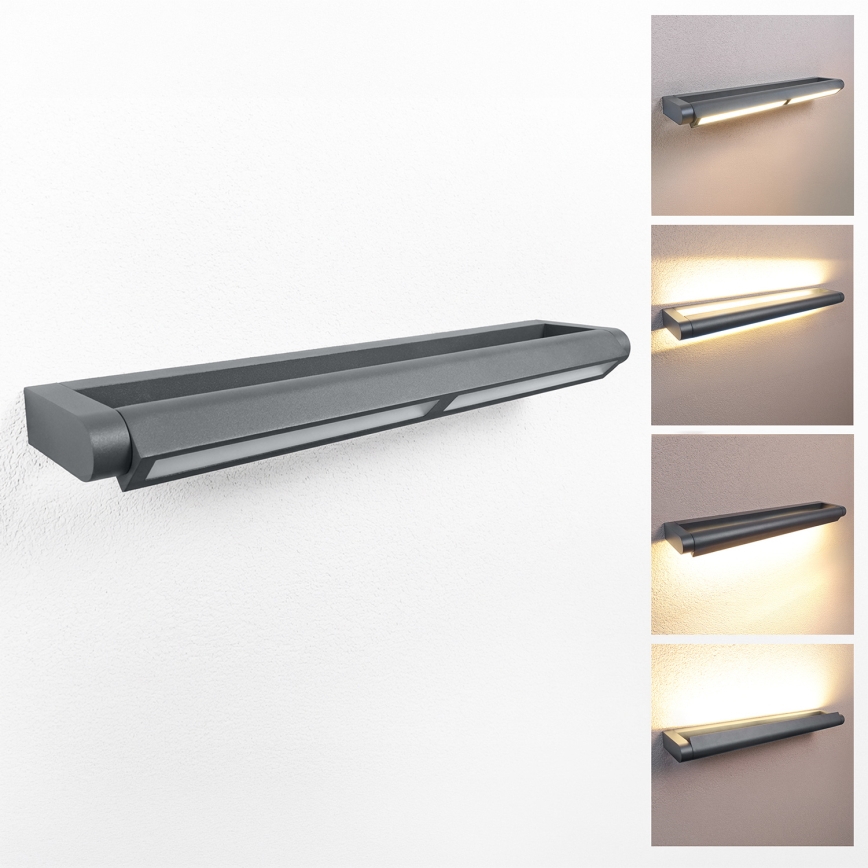 Brilagi - Lampada da parete LED per esterni SALERNO LED/24W/230V, 66 cm, antracite, IP65