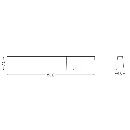 BRILAGI - LED Applique da esterno VELORA LED/9W/230V 60 cm IP44 marrone