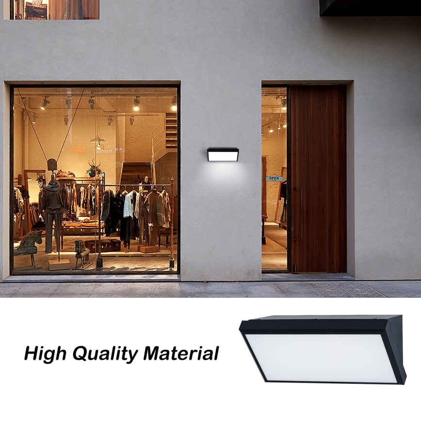 Brilagi - LED applique da esterno dimmerabile TRIANGLE 1xE27/6W/230V 2700-6500K IP65 nero
