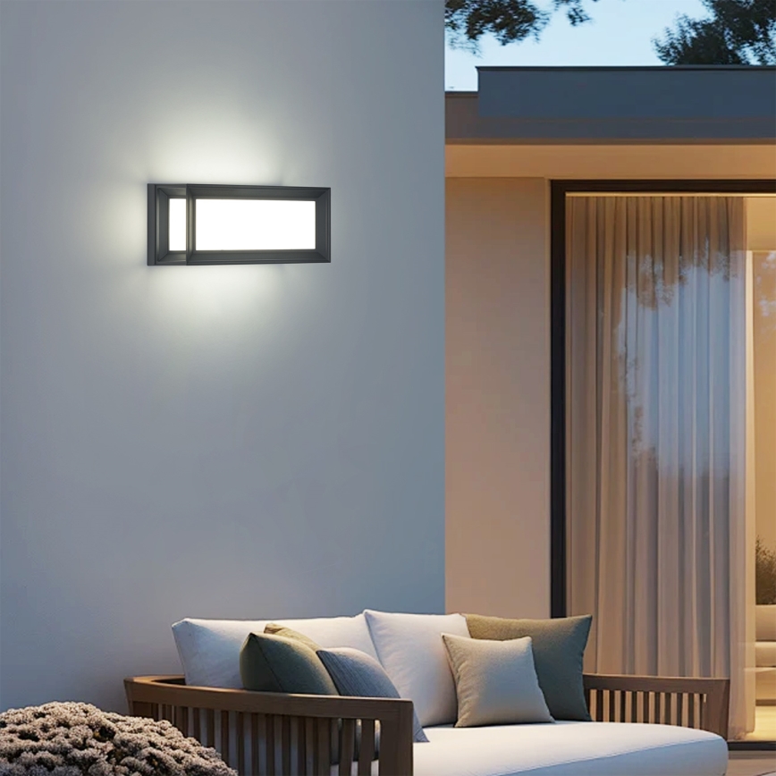 Brilagi - Applique da esterno LED PARKER LED/12W/230V 3000/4500/6000K antracite IP44