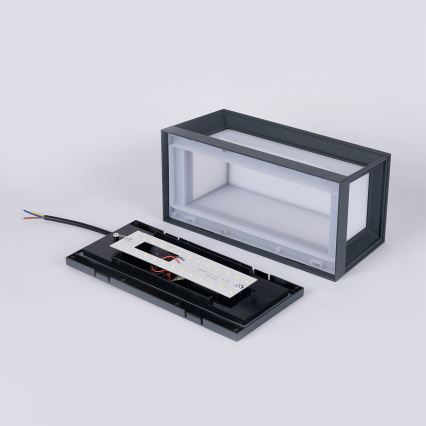 Brilagi - Applique da esterno LED PARKER LED/12W/230V 3000/4500/6000K antracite IP44
