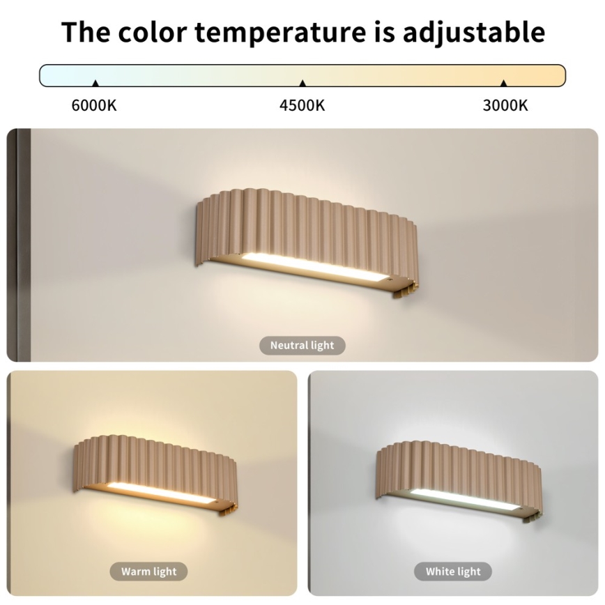 BRILAGI - Lampada da parete LED FALCON MODERN LED/10W/230V 30 cm 3000/4500/6000K beige