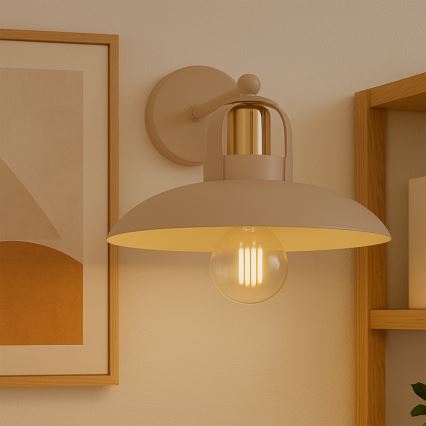 Brilagi - LED Applique FLAMENGO 1xE27/60W/230V beige