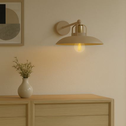 Brilagi - LED Applique FLAMENGO 1xE27/60W/230V beige