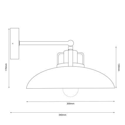 Brilagi - LED Applique FLAMENGO 1xE27/60W/230V blu