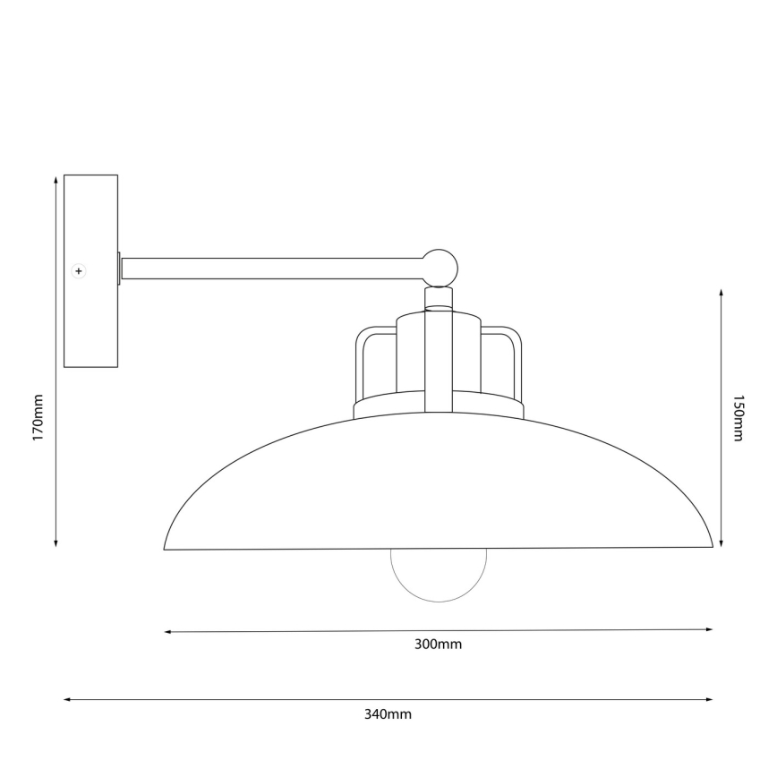 Brilagi - LED Applique FLAMENGO 1xE27/60W/230V blu