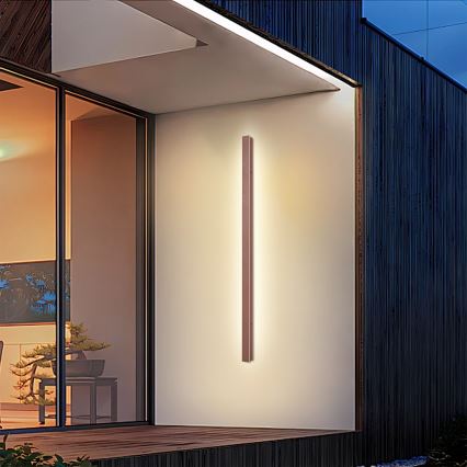 Brilagi - Applique da parete per esterni LED LINEAR LED/32W/230V 3000K IP65 140 cm marrone CRI 90