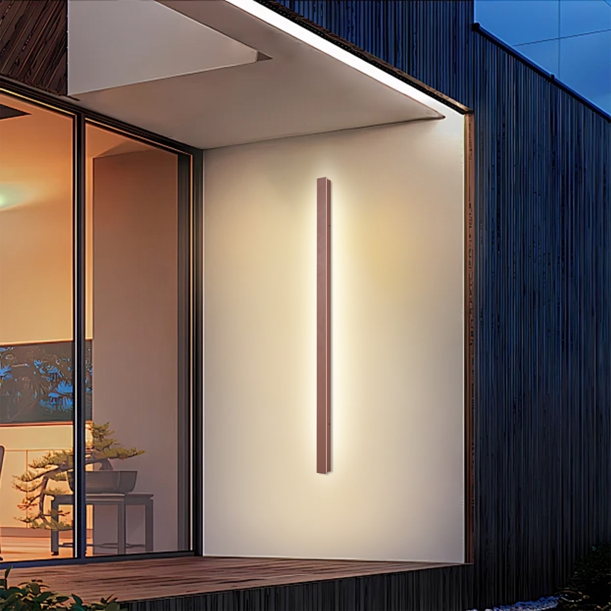 Brilagi - Applique da parete per esterni LED LINEAR LED/32W/230V 3000K IP65 140 cm marrone CRI 90
