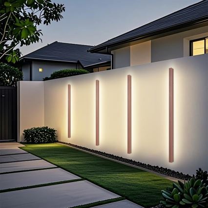 Brilagi - Applique da parete per esterni LED LINEAR LED/32W/230V 3000K IP65 140 cm marrone CRI 90
