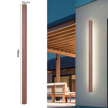 Brilagi - Applique da parete per esterni LED LINEAR LED/32W/230V 3000K IP65 140 cm marrone CRI 90