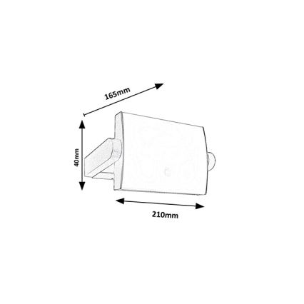 Brilagi - Applique LED da esterno con sensore ANKLE LED/18W/230V 4000K IP65 antracite