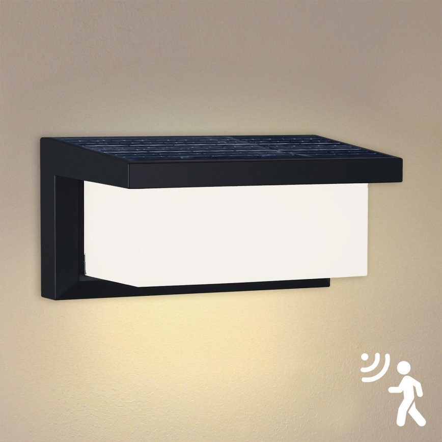 Brilagi - LED Applique solare con sensore di movimento e crepuscolare BRICKY LED/5W/6V 4000 mAh IP65