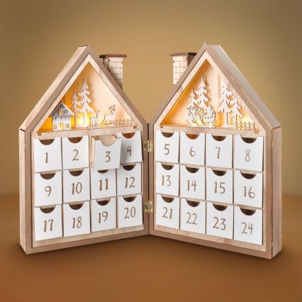 BRILAGI - LED calendario dell'Avvento LED/2xAAA