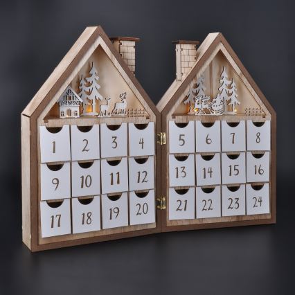 BRILAGI - LED calendario dell'Avvento LED/2xAAA