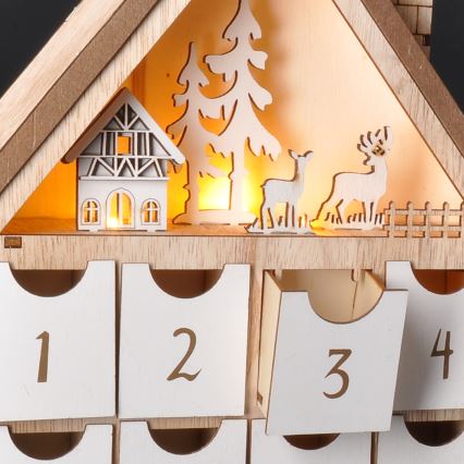 BRILAGI - LED calendario dell'Avvento LED/2xAAA