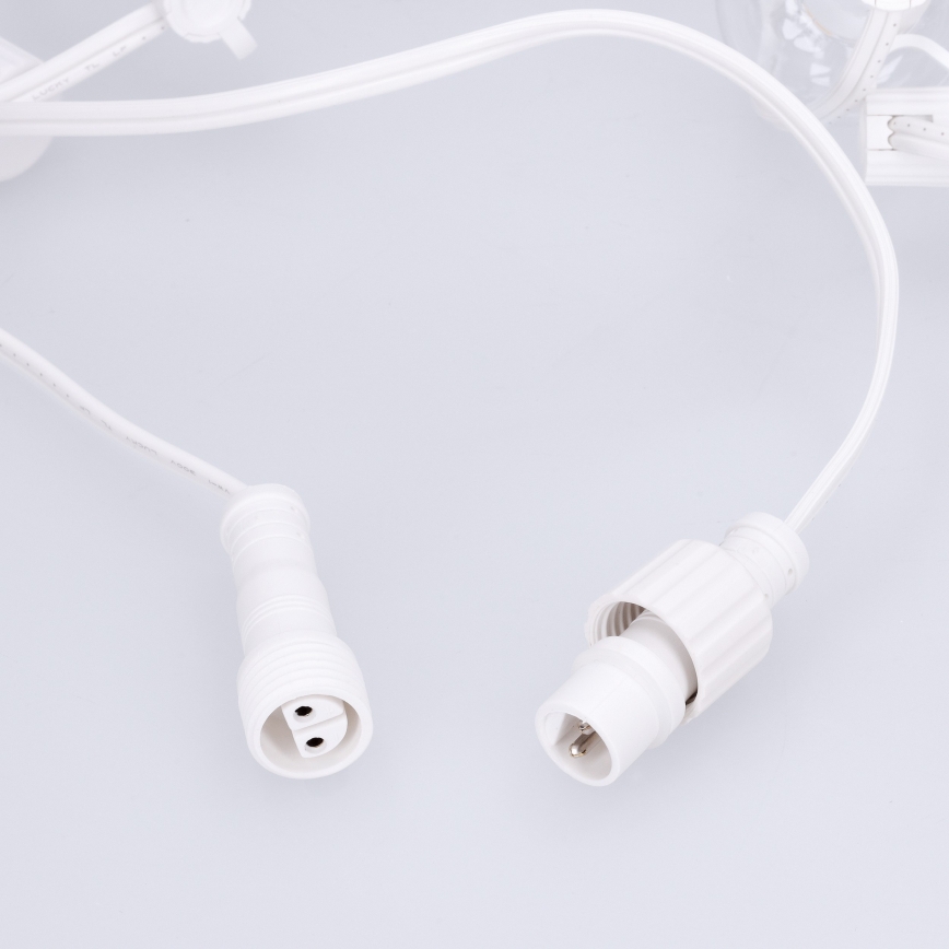 Brilagi - LED per esterni catena decorativa GIRLANDA 10xE12/0,6W/230V 8m bianco IP44 bianco caldo