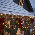 Brilagi - LED Catena luminosa natalizia per esterni 400xLED/8 funzioni 23m IP44 bianco caldo
