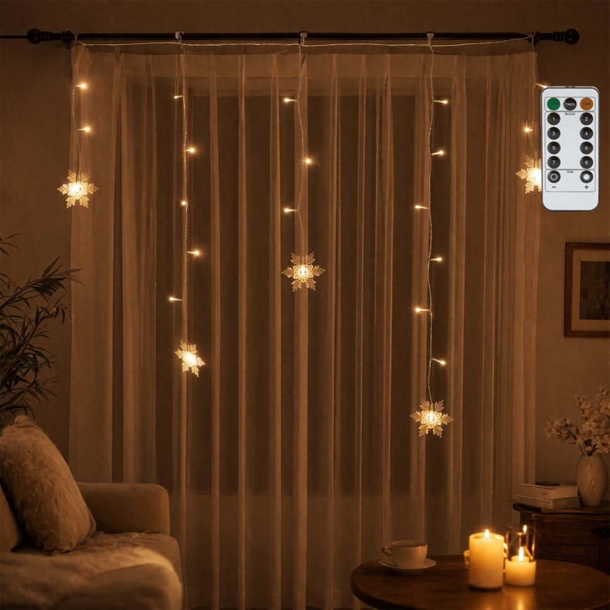 BRILAGI - LED Catena luminosa natalizia per esterni 60xLED/6W/6x0,7m IP44 bianco caldo