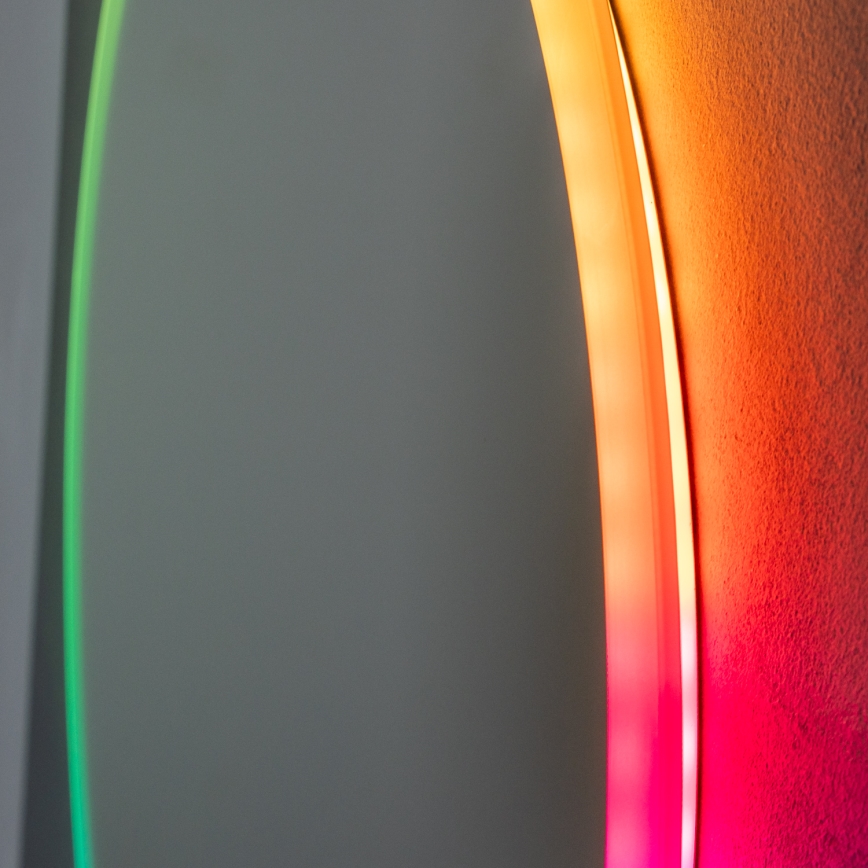 Brilagi - Specchio riscaldato per il bagno LED RGBW CLARA PRO LED/18,5W/230V Ø 60 cm IP44 CRI 90 dimmerabile + CCT