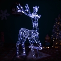 BRILAGI - LED decorazione natalizia da esterno LED/3,6W/8 funzioni 75 cm IP44 renna bianco freddo