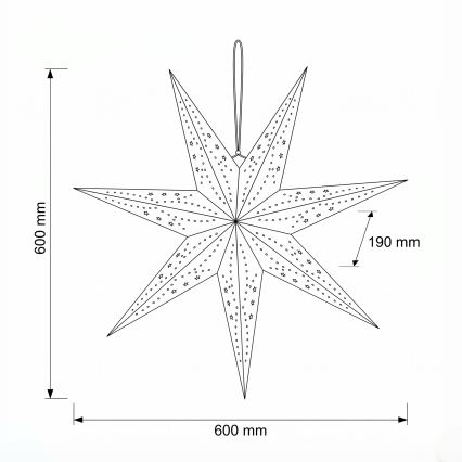 BRILAGI - LED Decorazione natalizia LED/2xAA 60 cm stella