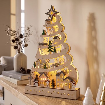 BRILAGI - LED decorazione natalizia LED/2xAA alberello