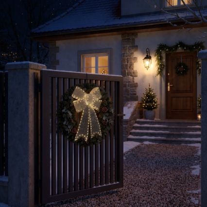 BRILAGI - LED Decorazione natalizia per esterni LED/3,3W/230V IP44 fiocco argentato