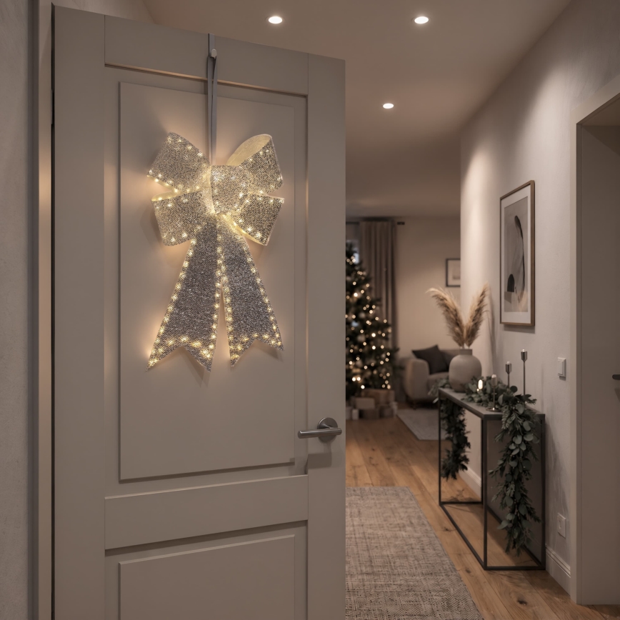 BRILAGI - LED Decorazione natalizia per esterni LED/3,3W/230V IP44 fiocco argentato