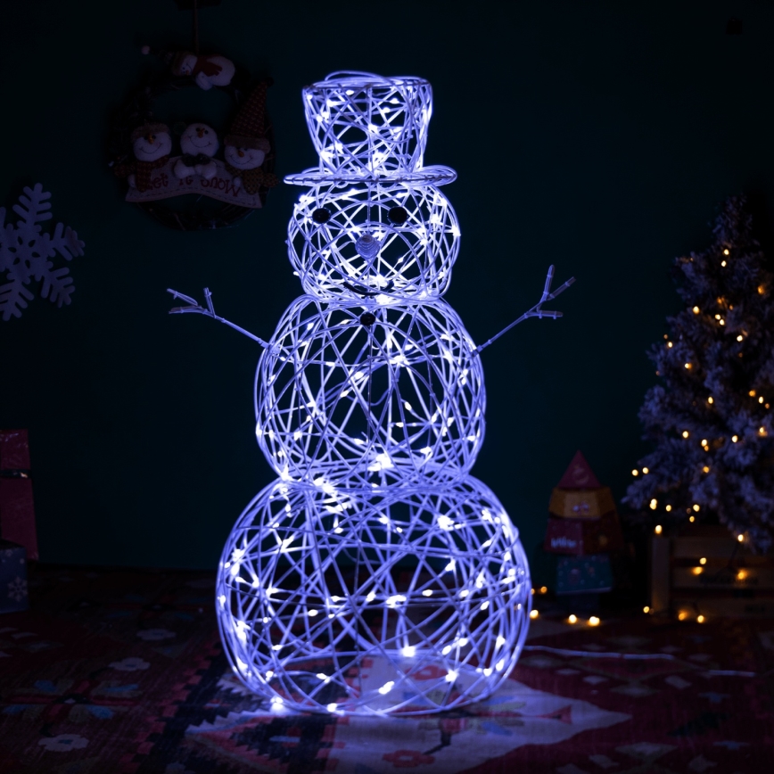 Brilagi - LED decorazione natalizia per esterni LED/3,6W/31/230V 6500K 90 cm IP44 pupazzo di neve