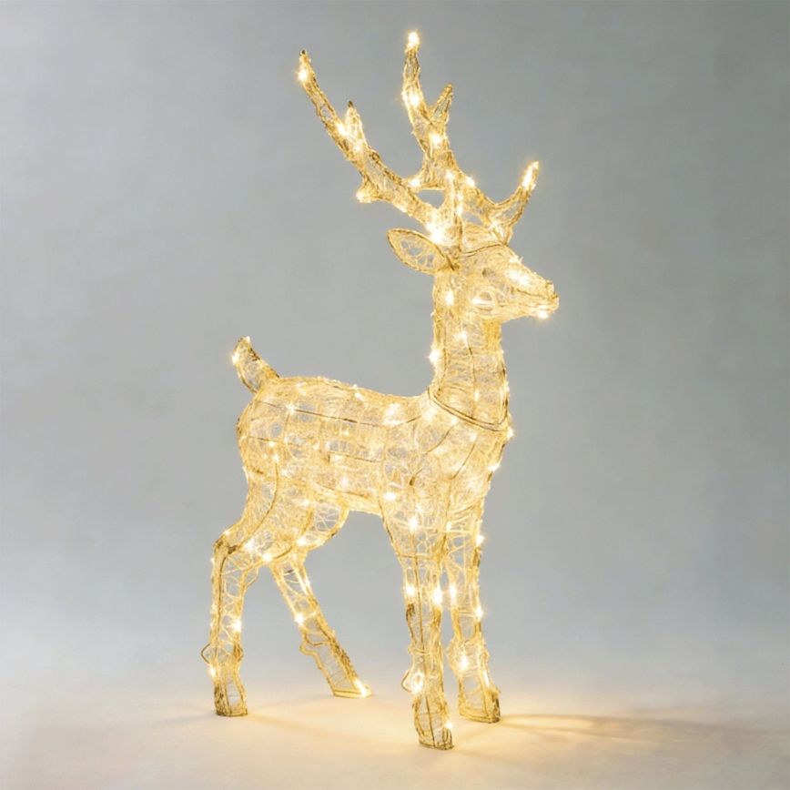 BRILAGI - LED Decorazione natalizia per esterni LED/3,6W/8 funzioni 65 cm IP44 renna bianco caldo