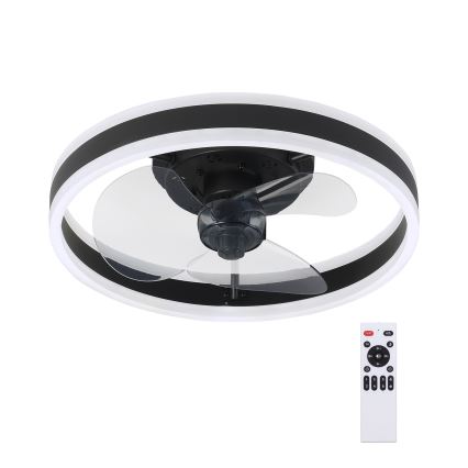Brilagi - Lampada da soffitto dimmerabile a LED con ventilatore LED/30W/230V 3000-6500K nero + telecomando