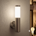 BRILAGI - LED dimmerabile applique da esterno ELIA 1xE27/6W/230V 2700-6500K IP44 Wi-Fi cromo opaco
