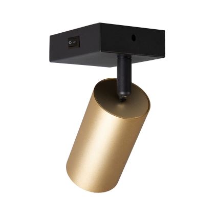 Brilagi - Faretto da parete LED RGBW dimmerabile con interruttore SELE 1xGU10/4,8W/230V 3000K nero/oro + telecomando