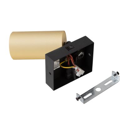 Brilagi - Faretto da parete LED RGBW dimmerabile con interruttore SELE 1xGU10/4,8W/230V 3000K nero/oro + telecomando