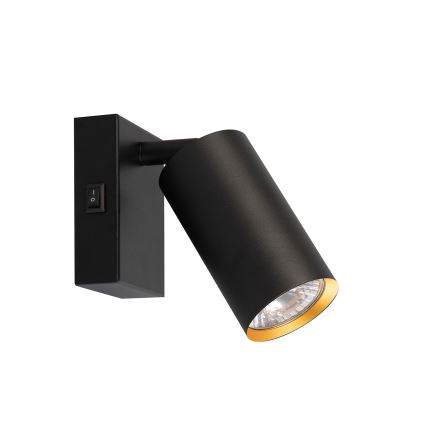Brilagi - LED RGBW spot da parete dimmerabile con interruttore SELE 1xGU10/4,8W/230V 3000K nero/oro + telecomando