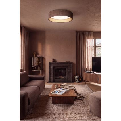 Brilagi - Plafoniera LED dimmerabile VELVET SMARTIX STARS LED/36W/230V 3000-6000K Ø 55 cm marrone/oro Wi-Fi Tuya Beacon + telecomando